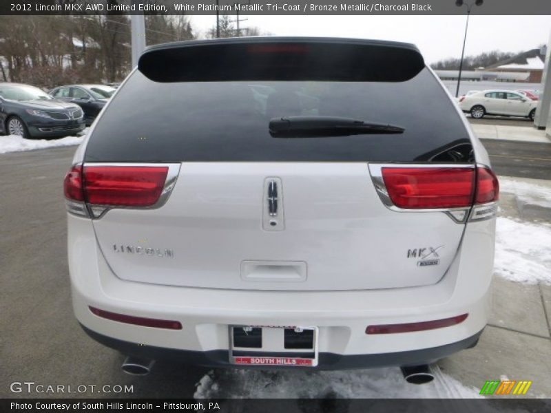 White Platinum Metallic Tri-Coat / Bronze Metallic/Charcoal Black 2012 Lincoln MKX AWD Limited Edition