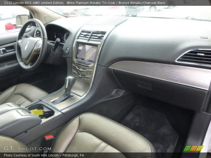 White Platinum Metallic Tri-Coat / Bronze Metallic/Charcoal Black 2012 Lincoln MKX AWD Limited Edition