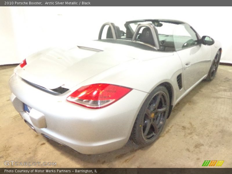 Arctic Silver Metallic / Black 2010 Porsche Boxster