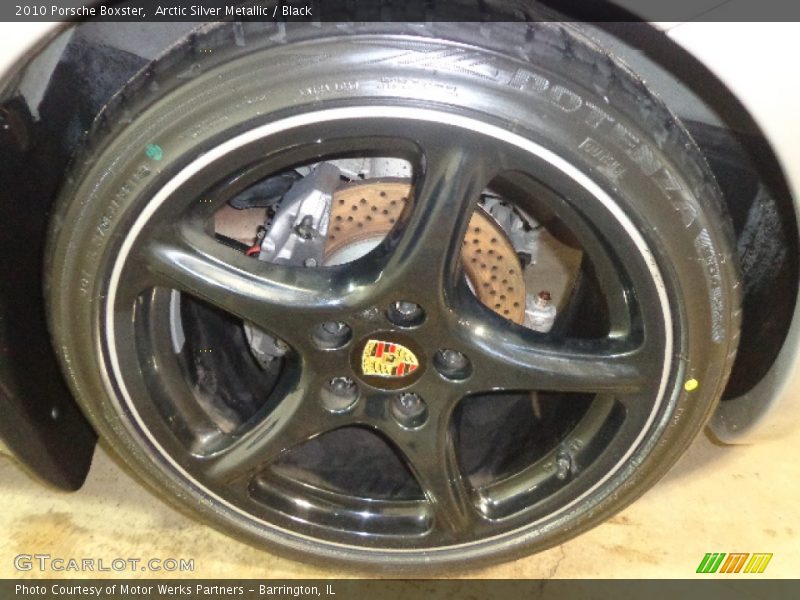 Arctic Silver Metallic / Black 2010 Porsche Boxster
