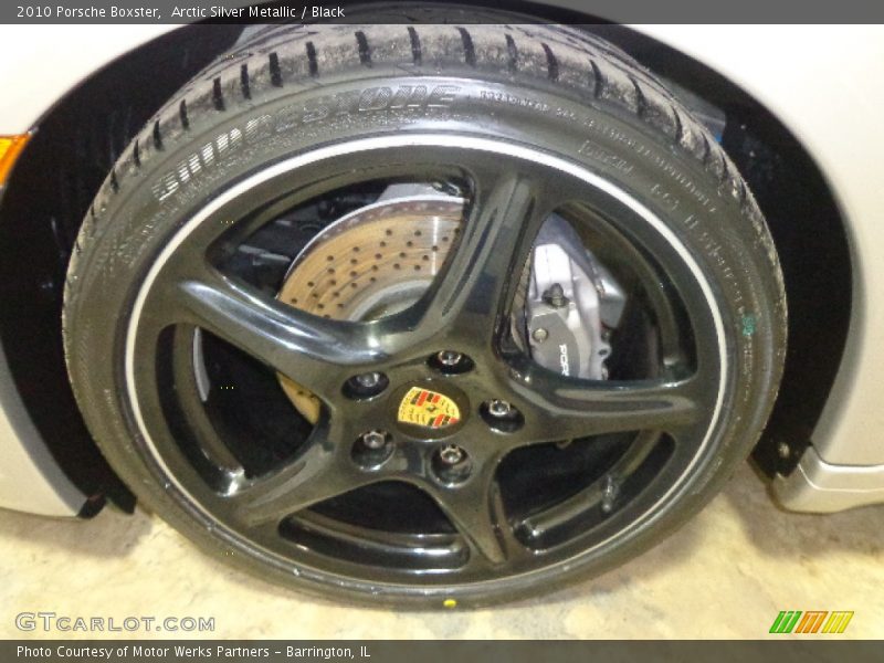 Arctic Silver Metallic / Black 2010 Porsche Boxster