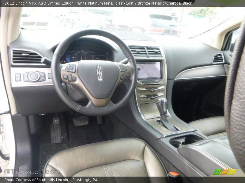 White Platinum Metallic Tri-Coat / Bronze Metallic/Charcoal Black 2012 Lincoln MKX AWD Limited Edition
