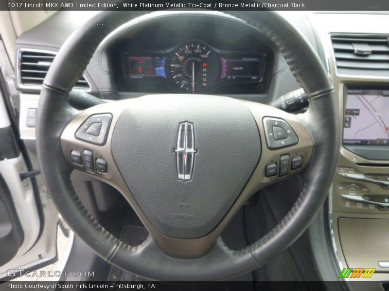 White Platinum Metallic Tri-Coat / Bronze Metallic/Charcoal Black 2012 Lincoln MKX AWD Limited Edition