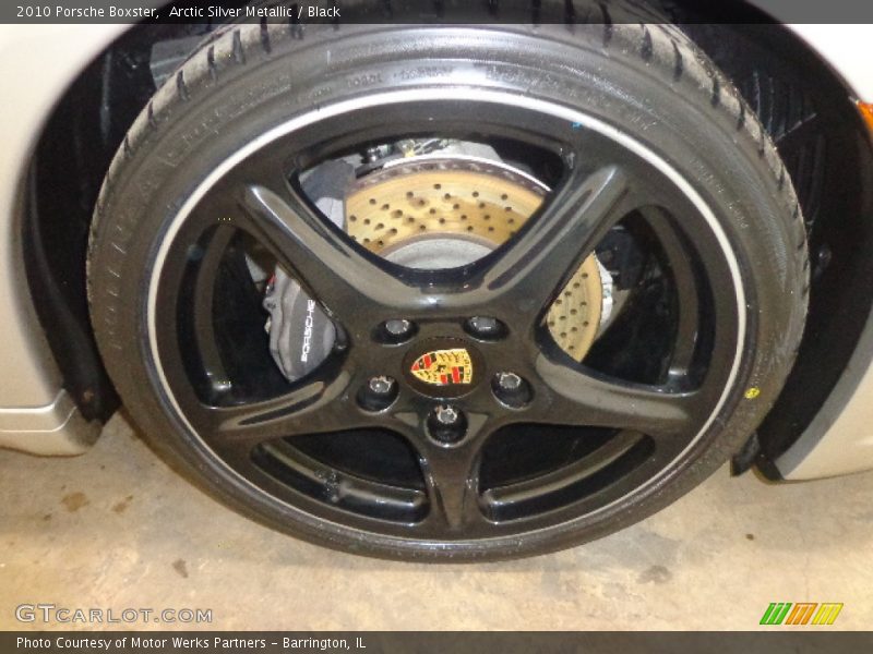 Arctic Silver Metallic / Black 2010 Porsche Boxster