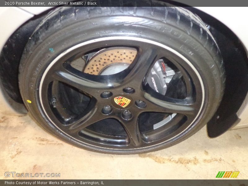Arctic Silver Metallic / Black 2010 Porsche Boxster