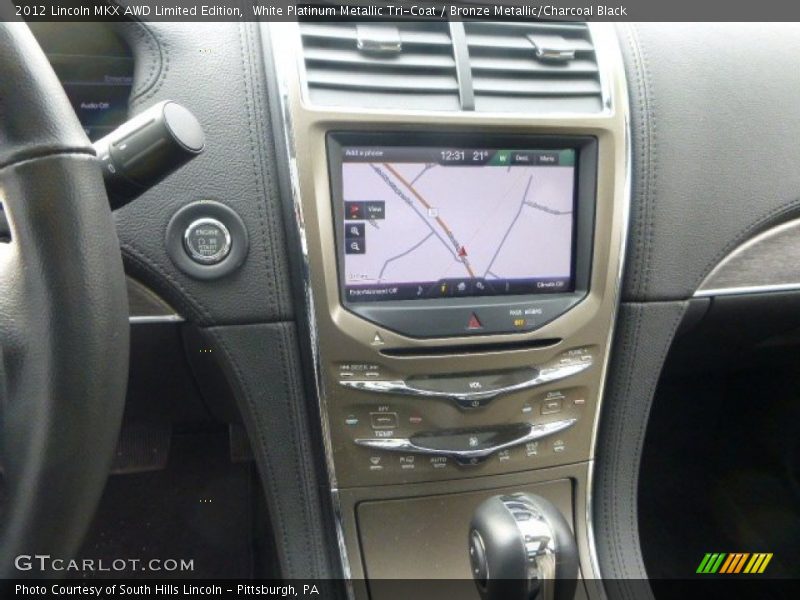 White Platinum Metallic Tri-Coat / Bronze Metallic/Charcoal Black 2012 Lincoln MKX AWD Limited Edition