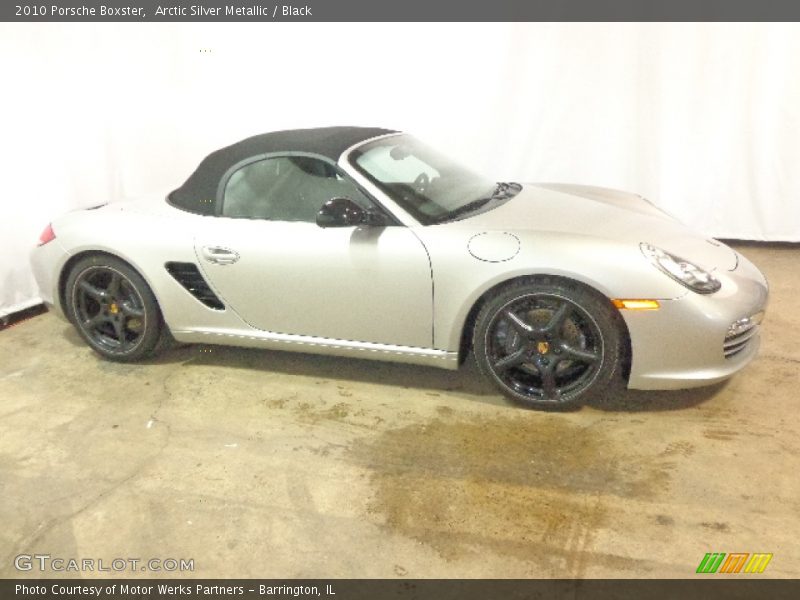 Arctic Silver Metallic / Black 2010 Porsche Boxster