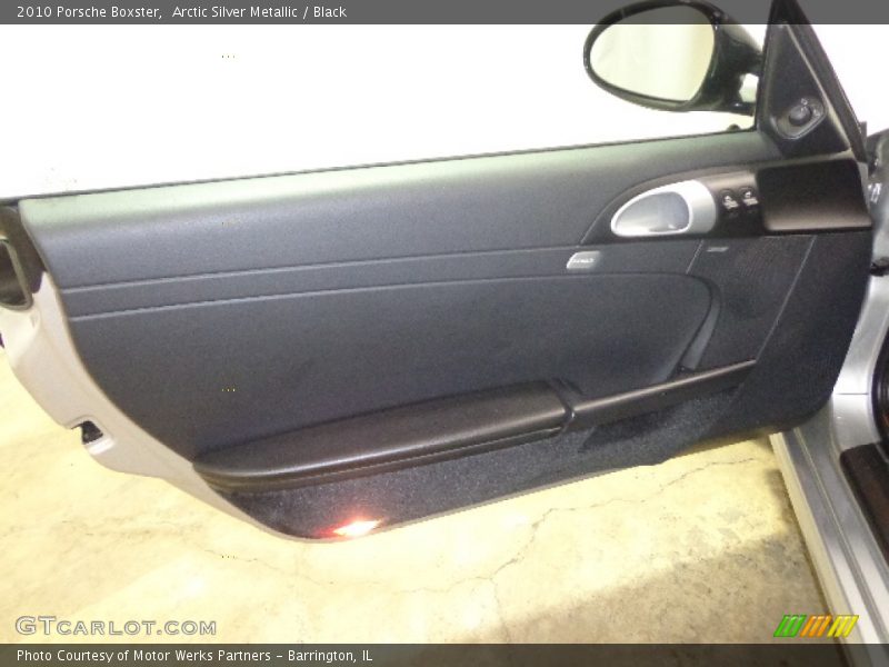 Arctic Silver Metallic / Black 2010 Porsche Boxster