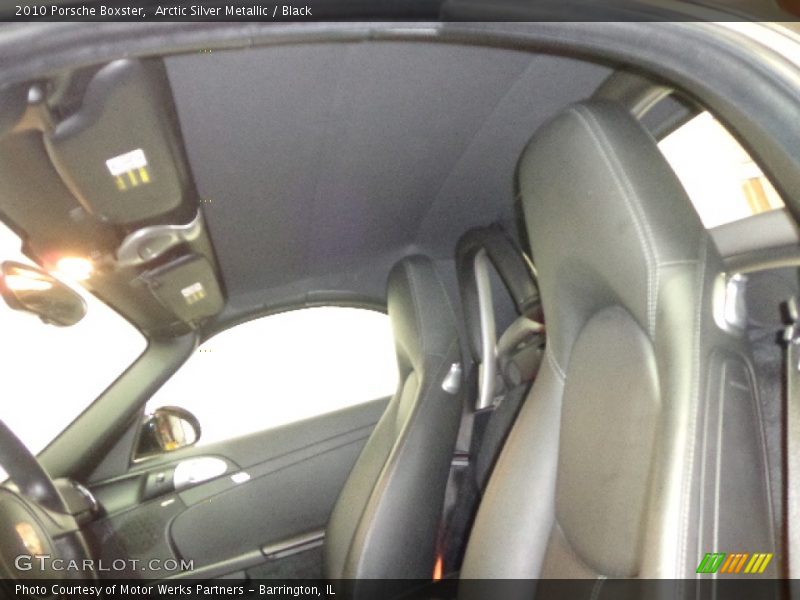 Arctic Silver Metallic / Black 2010 Porsche Boxster