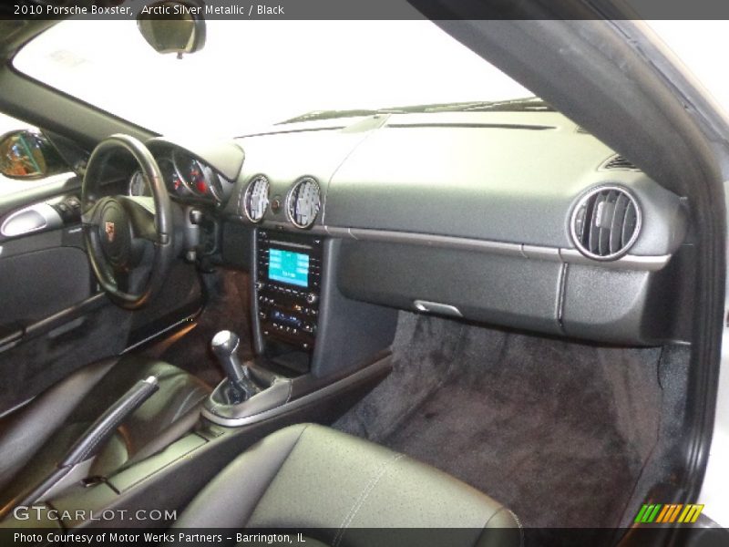 Arctic Silver Metallic / Black 2010 Porsche Boxster