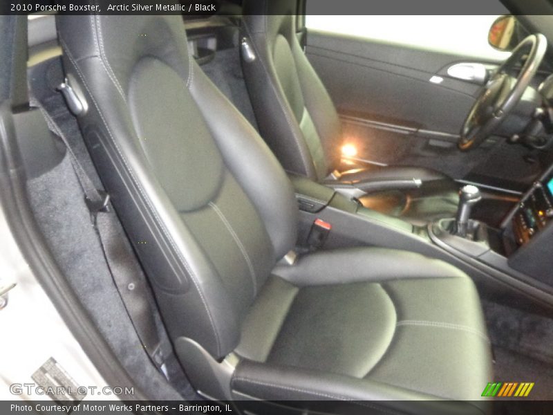 Arctic Silver Metallic / Black 2010 Porsche Boxster