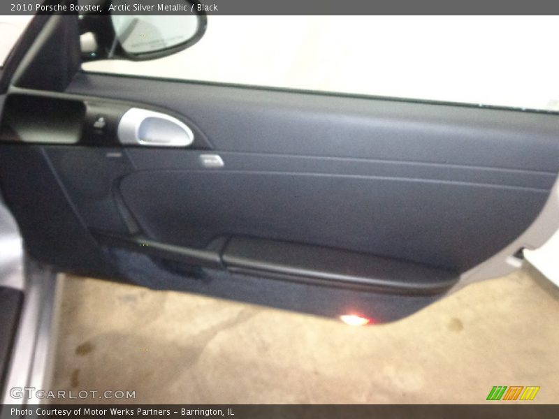 Arctic Silver Metallic / Black 2010 Porsche Boxster