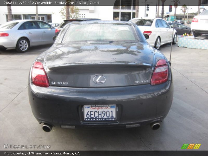 Smokey Granite Mica / Camel 2008 Lexus SC 430 Convertible