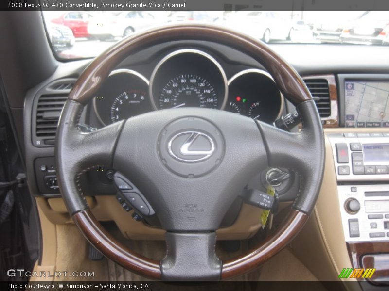 Smokey Granite Mica / Camel 2008 Lexus SC 430 Convertible