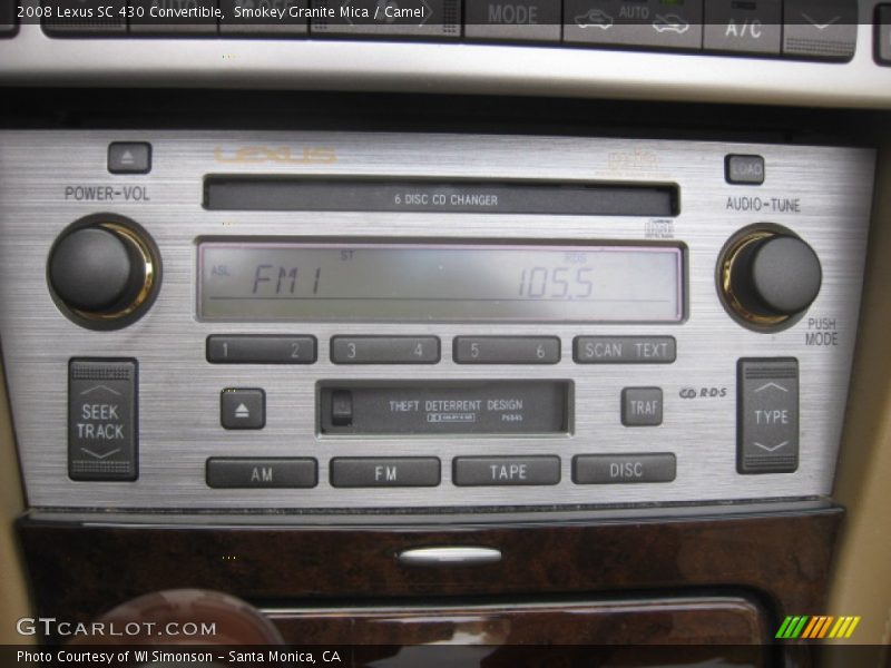 Smokey Granite Mica / Camel 2008 Lexus SC 430 Convertible