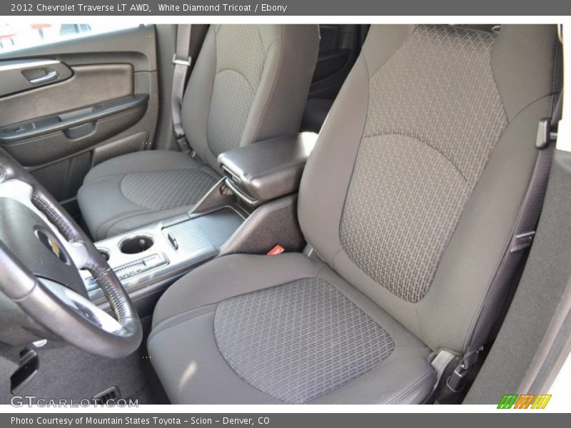 White Diamond Tricoat / Ebony 2012 Chevrolet Traverse LT AWD