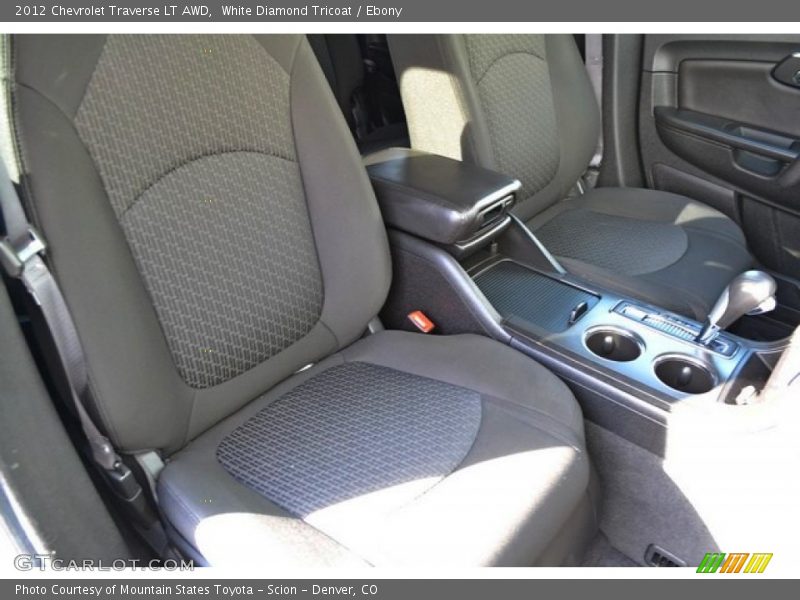 White Diamond Tricoat / Ebony 2012 Chevrolet Traverse LT AWD