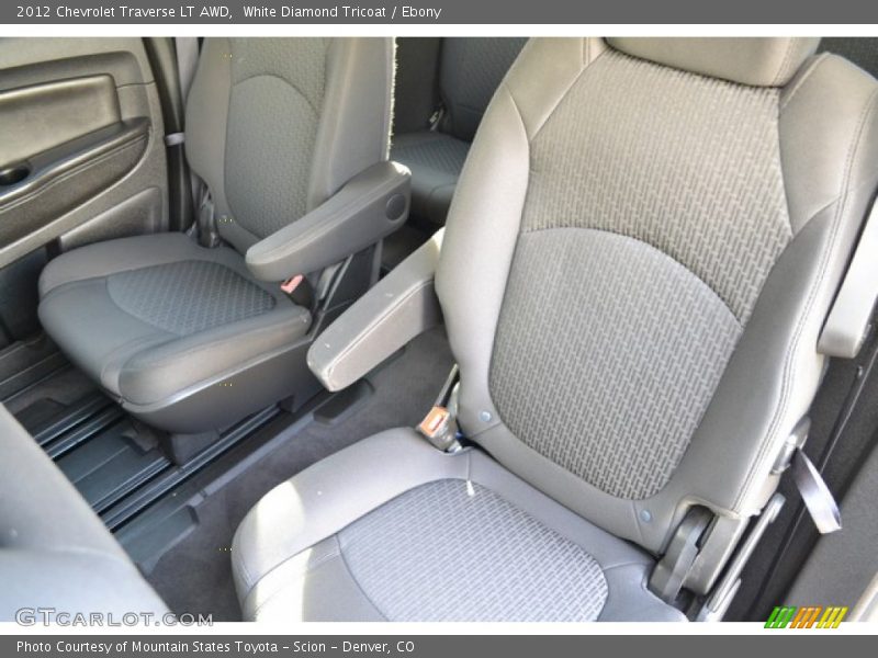 White Diamond Tricoat / Ebony 2012 Chevrolet Traverse LT AWD