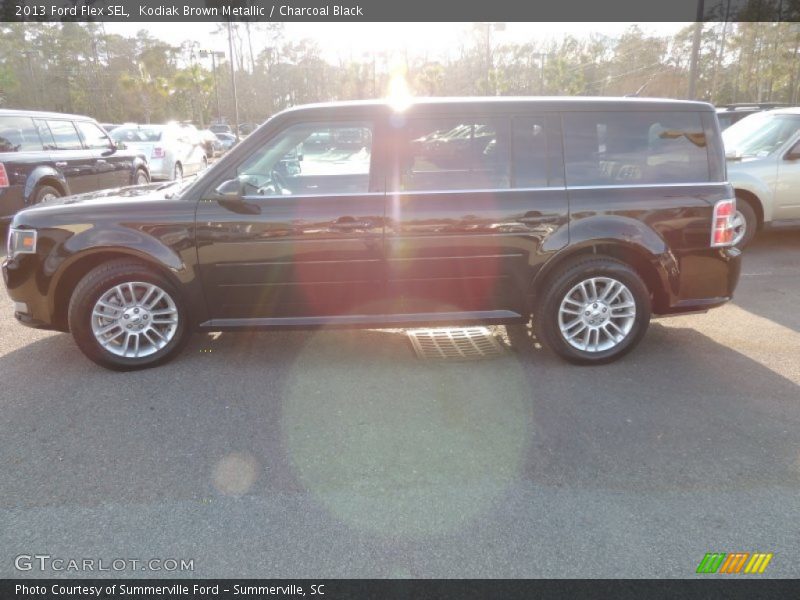 Kodiak Brown Metallic / Charcoal Black 2013 Ford Flex SEL