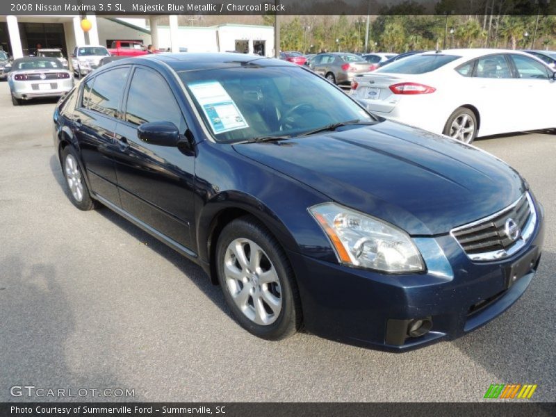 Majestic Blue Metallic / Charcoal Black 2008 Nissan Maxima 3.5 SL