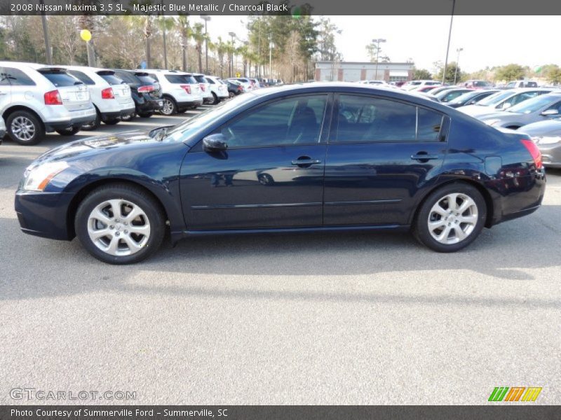 Majestic Blue Metallic / Charcoal Black 2008 Nissan Maxima 3.5 SL