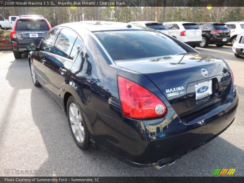 Majestic Blue Metallic / Charcoal Black 2008 Nissan Maxima 3.5 SL