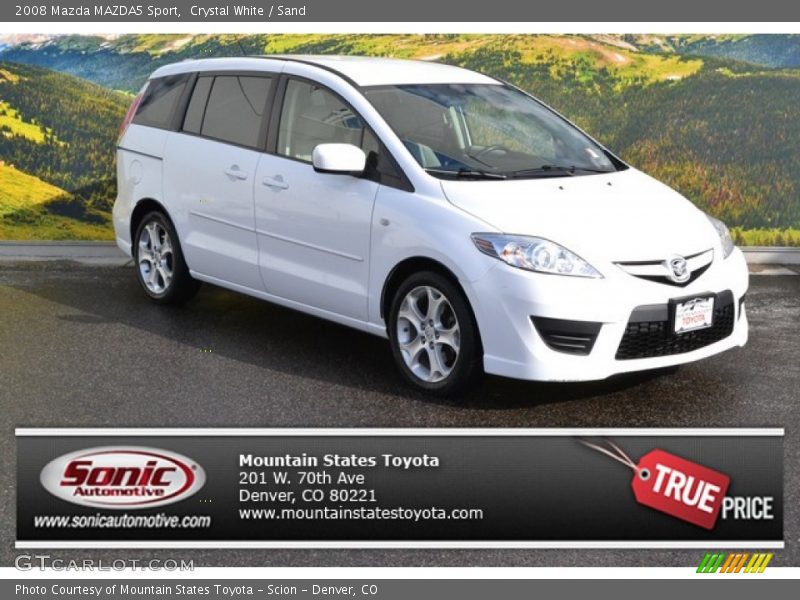 Crystal White / Sand 2008 Mazda MAZDA5 Sport