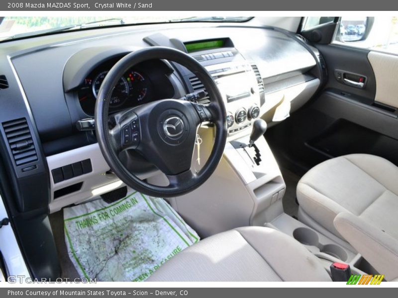 Crystal White / Sand 2008 Mazda MAZDA5 Sport