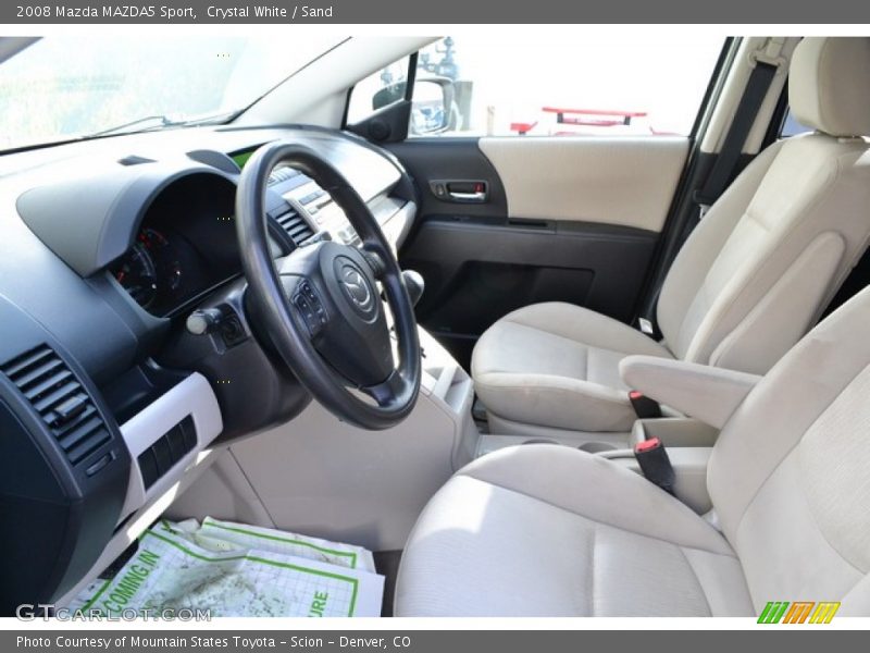Crystal White / Sand 2008 Mazda MAZDA5 Sport