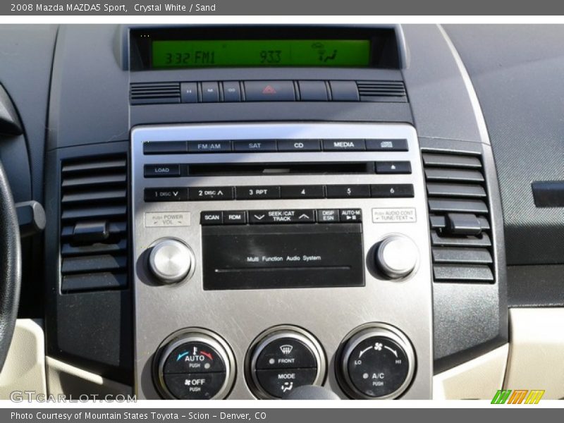 Crystal White / Sand 2008 Mazda MAZDA5 Sport