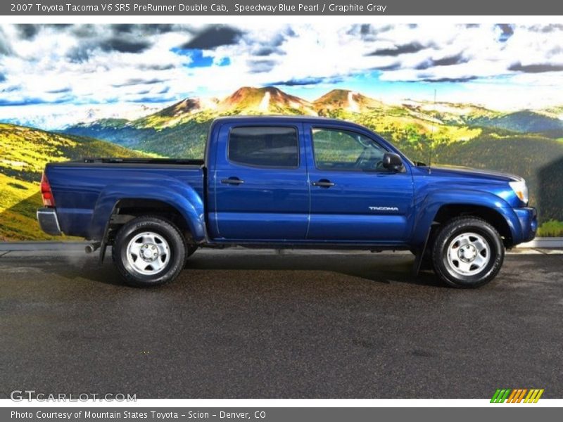 Speedway Blue Pearl / Graphite Gray 2007 Toyota Tacoma V6 SR5 PreRunner Double Cab