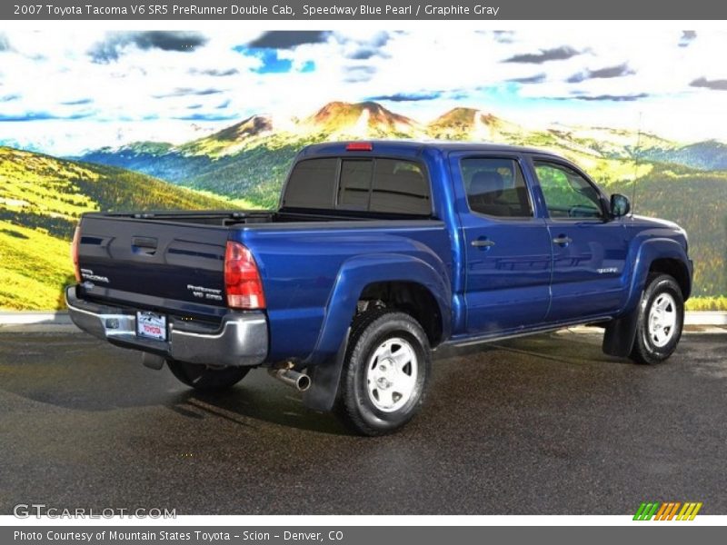 Speedway Blue Pearl / Graphite Gray 2007 Toyota Tacoma V6 SR5 PreRunner Double Cab