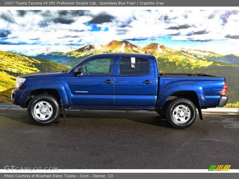 Speedway Blue Pearl / Graphite Gray 2007 Toyota Tacoma V6 SR5 PreRunner Double Cab