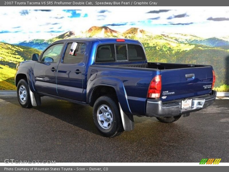 Speedway Blue Pearl / Graphite Gray 2007 Toyota Tacoma V6 SR5 PreRunner Double Cab