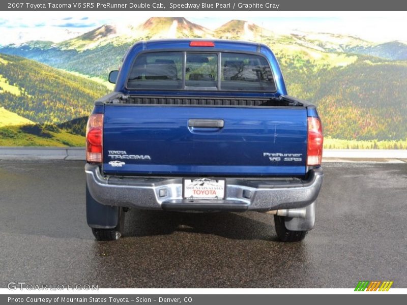 Speedway Blue Pearl / Graphite Gray 2007 Toyota Tacoma V6 SR5 PreRunner Double Cab
