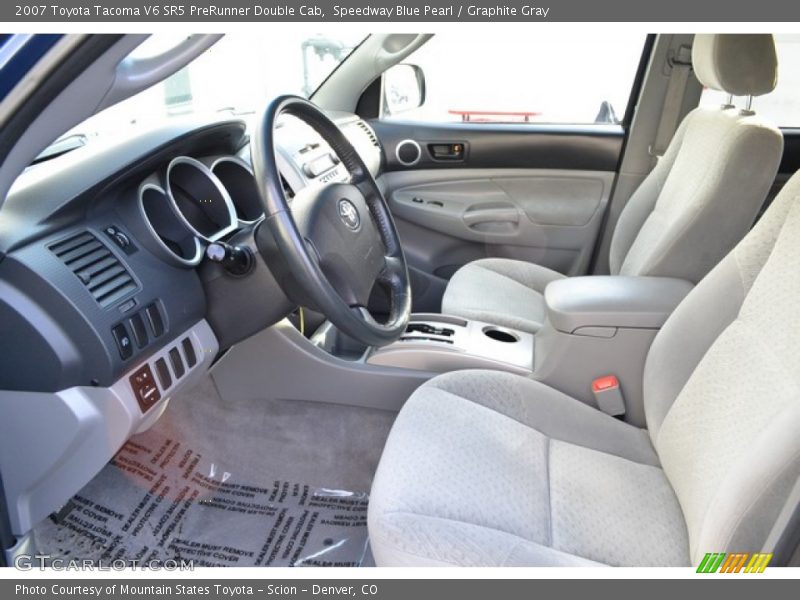 Speedway Blue Pearl / Graphite Gray 2007 Toyota Tacoma V6 SR5 PreRunner Double Cab