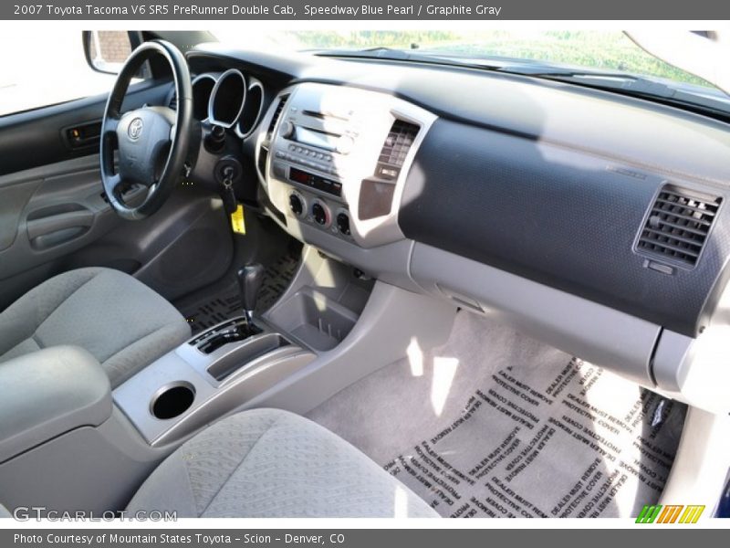 Speedway Blue Pearl / Graphite Gray 2007 Toyota Tacoma V6 SR5 PreRunner Double Cab