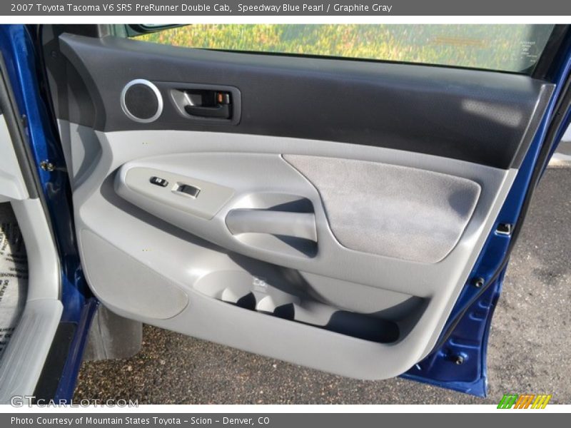 Speedway Blue Pearl / Graphite Gray 2007 Toyota Tacoma V6 SR5 PreRunner Double Cab