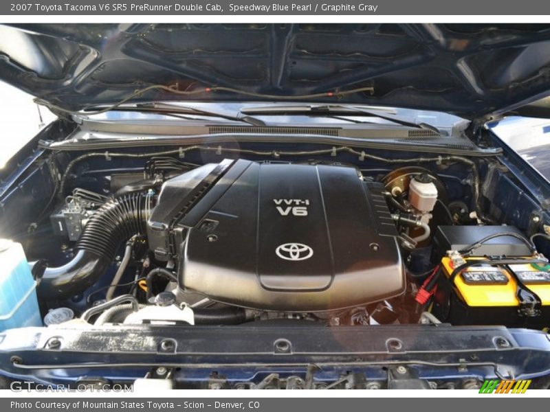 Speedway Blue Pearl / Graphite Gray 2007 Toyota Tacoma V6 SR5 PreRunner Double Cab