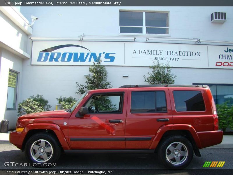 Inferno Red Pearl / Medium Slate Gray 2006 Jeep Commander 4x4