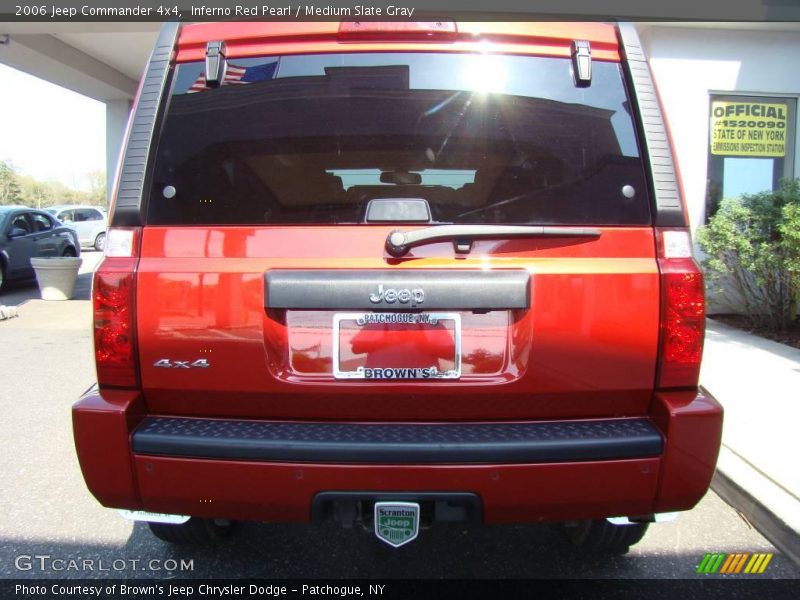 Inferno Red Pearl / Medium Slate Gray 2006 Jeep Commander 4x4