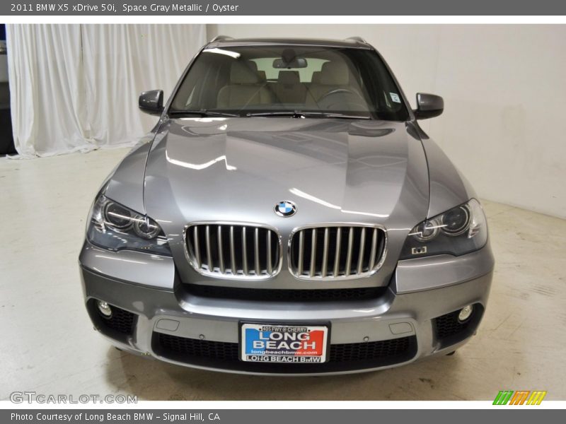 Space Gray Metallic / Oyster 2011 BMW X5 xDrive 50i