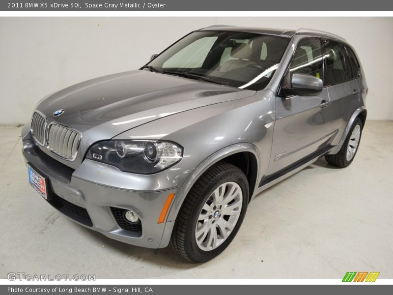 Space Gray Metallic / Oyster 2011 BMW X5 xDrive 50i