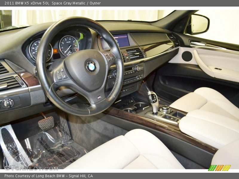 Space Gray Metallic / Oyster 2011 BMW X5 xDrive 50i