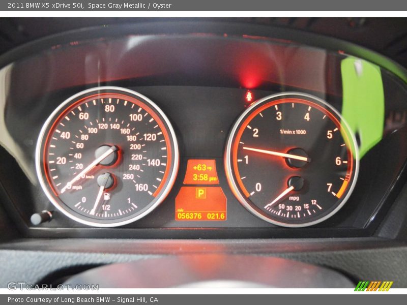 Space Gray Metallic / Oyster 2011 BMW X5 xDrive 50i