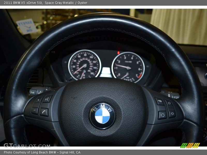 Space Gray Metallic / Oyster 2011 BMW X5 xDrive 50i