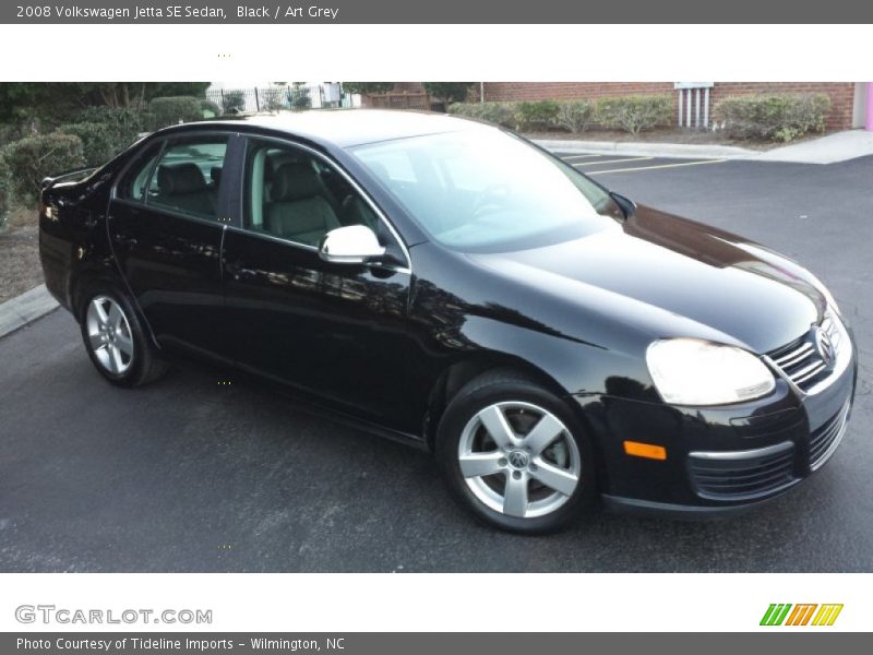 Black / Art Grey 2008 Volkswagen Jetta SE Sedan