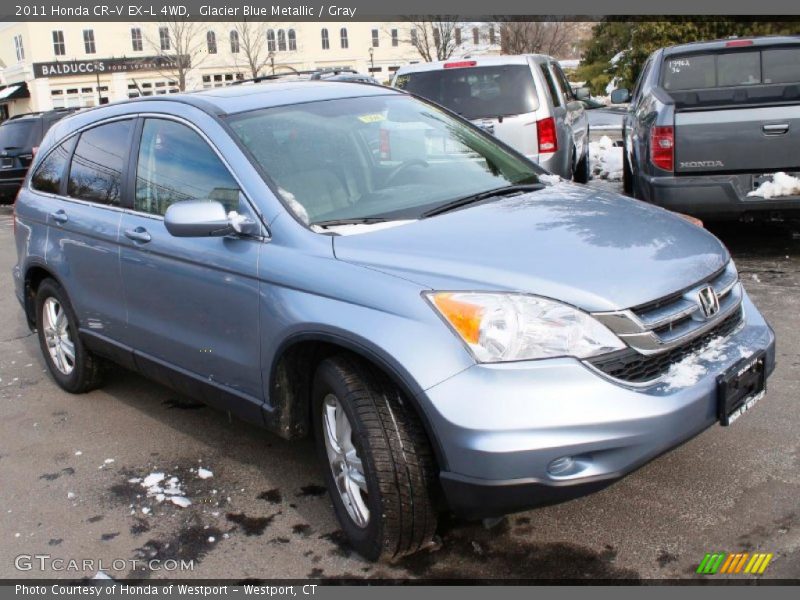 Glacier Blue Metallic / Gray 2011 Honda CR-V EX-L 4WD