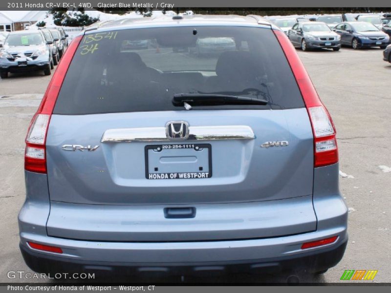 Glacier Blue Metallic / Gray 2011 Honda CR-V EX-L 4WD