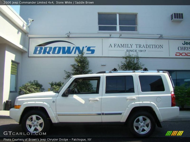 Stone White / Saddle Brown 2006 Jeep Commander Limited 4x4